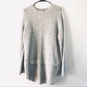 Tahari Grey Knit Sweater